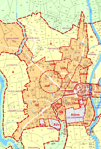 carte décisionnelle urbanisme avec SIG